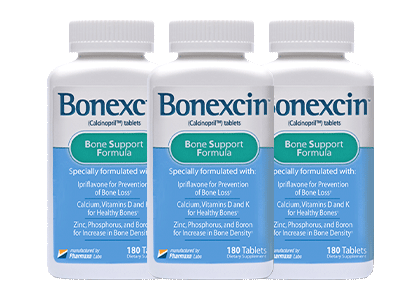 Three Full Bottles Bonexcin