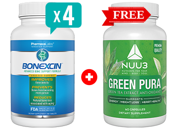 BUY 4 BOTTLES OF BONEXCIN + GREEN PURA FREE