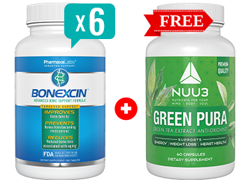 BUY 6 BOTTLES OF BONEXCIN + GREEN PURA FREE